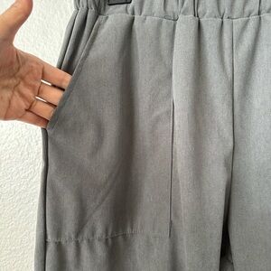 Gray Corduroy Wide Leg Pants With Pockets Size Large BNWOT